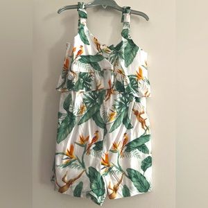Girls Floral Romper. Janie and Jack Size 6. New with Tags.
